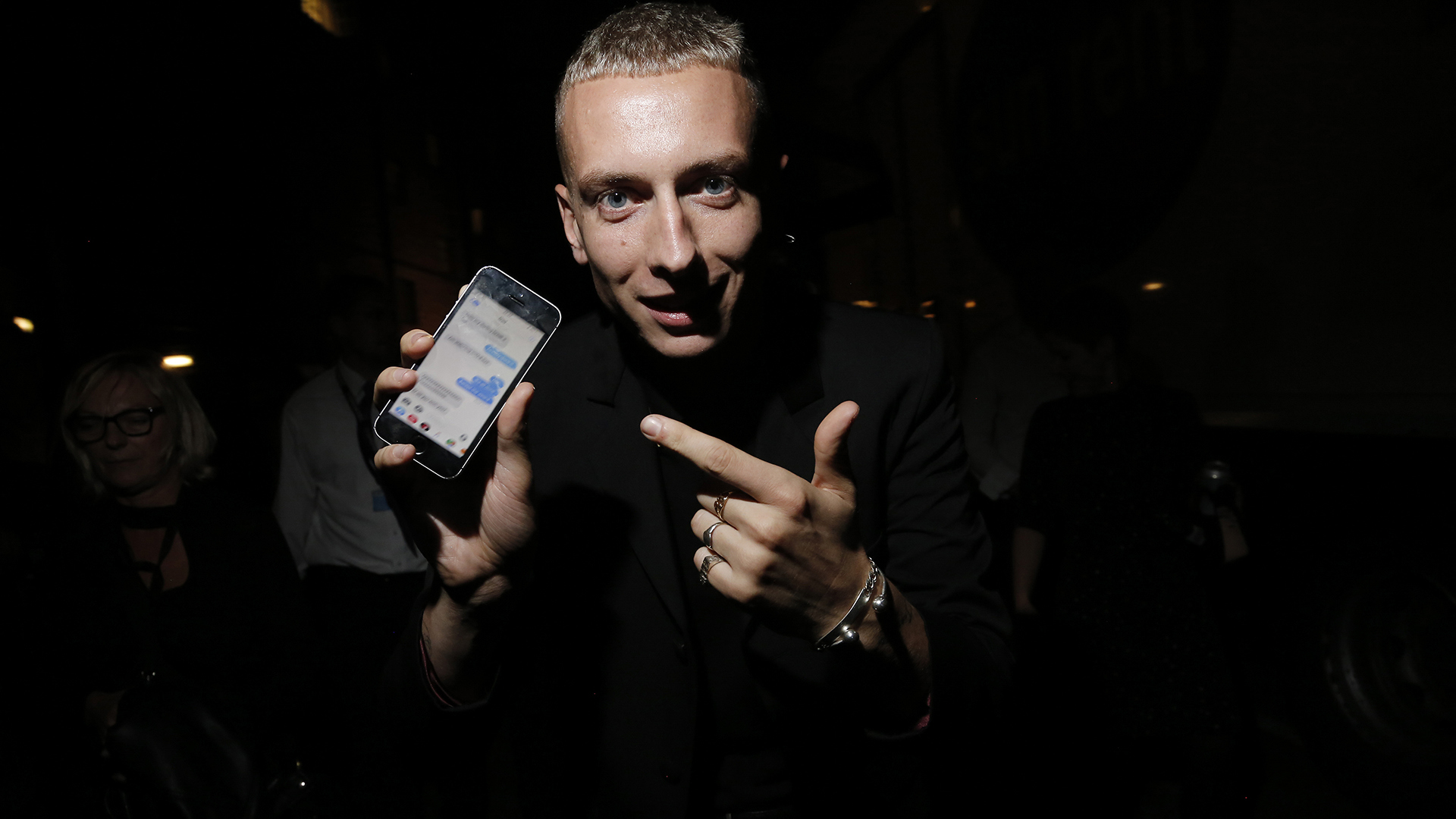 Theo's phone is going OFF