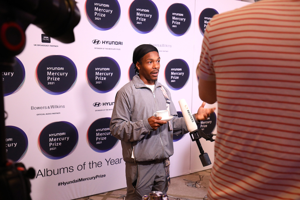 Berwyn being interviewed at the 2021 Hyundai Mercury Prize Shortlist announcement!